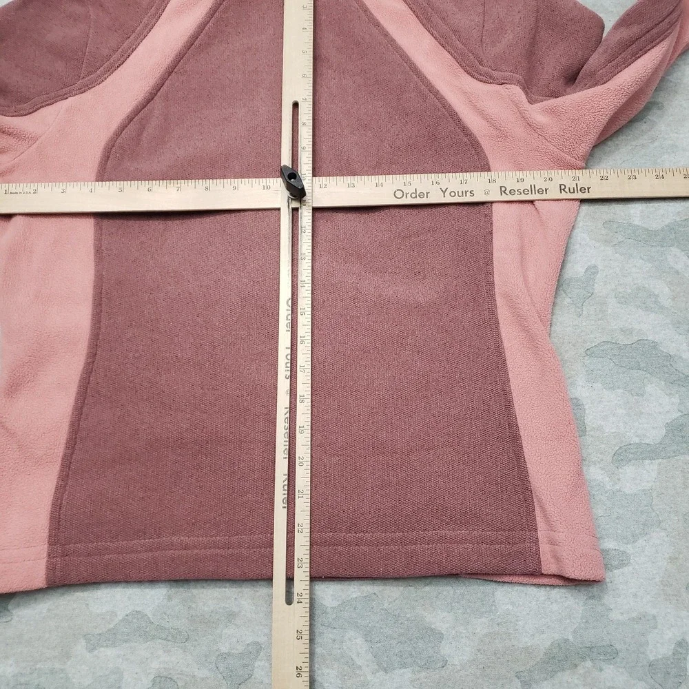 Woolrich Sweatshirt Womens Medium Pink Fleece Full Zip Outdoors‎ Hiking